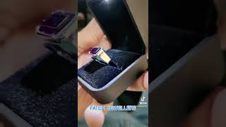 Amethyst stone gents 925 Silver rhodium Plated Ringgold 21k viralvideo trending [upl. by Nolur367]