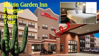 Hilton Garden Inn Airport South Phoenix AZ King Bed w Sofa Suite Room Tour 🇺🇲 [upl. by Ellene]