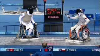 London 2012  Wheelchair Fencing [upl. by Nibur]