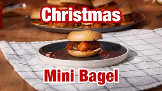 Christmas Mini Bagel de New York Deli amp Bagel [upl. by Naghem]