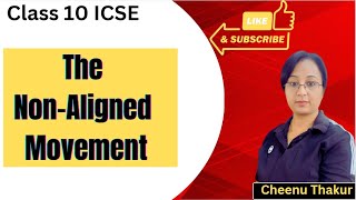 Non Aligned Movement  NAM class 10 ICSE [upl. by Leryt]