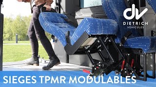 Sièges déplaçables dans le minibus TPMR Modulis 30 [upl. by Chae]