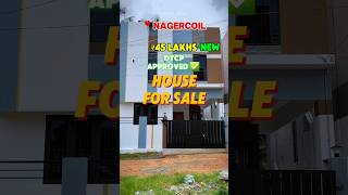 🤯💢Low Budget HOUSE FOR SALE ‼️ Premium House 🏡 Nagercoil Aasaripallam 3BHK  45Lakhs DTCP APPROVED ✅ [upl. by Hibben]