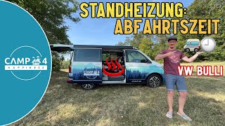 Standheizung VW California Anleitung Abfahrtszeit einstellen VW T61 [upl. by Marena]