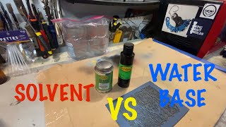 Solvent VS Waterbase Soft Plastics Paint [upl. by Magdau]