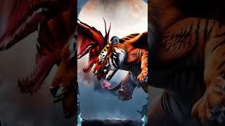 Tiger and dragon hybrid animals fusion hybridanimals shorts [upl. by Cida367]