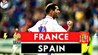 France vs Spain 21 All Goals amp Highlights  2000 UEFA Euro [upl. by Wulfe]