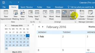 How to print calendar in Outlook [upl. by Marquita]