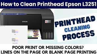 How to Clean Printhead Epson L3250 and Epson L3251 Printer [upl. by Sevart861]