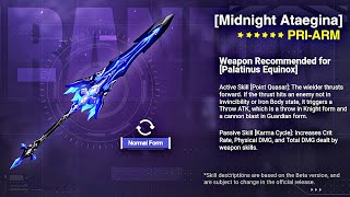 「HONKAI IMPACT 3RD」Unlocking and Upgrading New PRIARM MIDNIGHT ATAEGINA to 6STARS [upl. by Einafats]