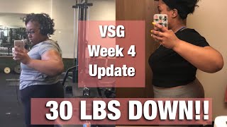 VSG DIARY  WEEK 4 POST OP [upl. by Ecinev]