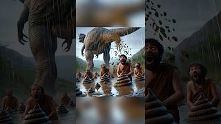 Revenge of the Poop The Dinosaur vs Caveman Showdown funny cartoon ai [upl. by Tindall]