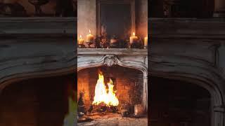 Cozy Floral Fireplace screensaver Relaxing fireplace sounds for sleeping [upl. by Allebasi335]