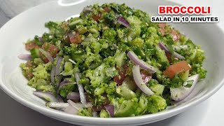 Healthy Broccoli Salad Just in 10 Minutes  Quick Salad Recipe  Broccoli Recipe  Easy Salad Diet [upl. by Kendall962]