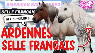 PREPARE ALL UPCOMING HORSES ARDENNES AMERICAN SADDLEBRED SELLE FRANCAIS amp MORE STAR STABLE [upl. by Helsa]