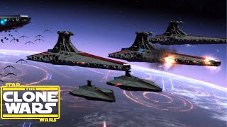 Epic Star Wars Empire at War Space Battles  Massive Cinematic Clone Wars Battle [upl. by Chappie141]