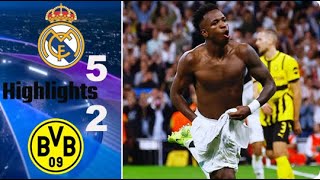 Real Madrid vs Borussia Dortmund 52 All Goals amp Highlights 2024 HD [upl. by Odel]