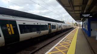 Great Northern Class 387 passing through Potters Bar for Kings Lynn [upl. by Wilder6]