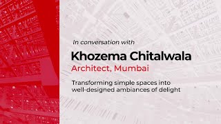 Outlook  Inside Talks in association with Johnson Tiles Conversation with Arch Khozema Chitalwala [upl. by Jd]