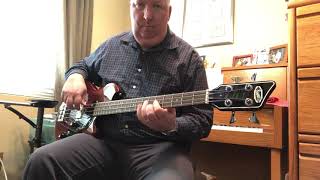 Supro Huntington I Mahogany with piezo bass demo [upl. by Schilling]