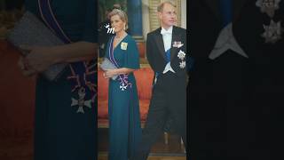 Prince William Princess Anne Duchess of Edinburgh State Banquet for Qatar’s Emir State Visit [upl. by Aettam]