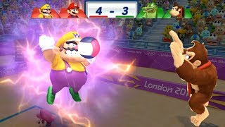 Mario amp Sonic At The London 2012 Olympic Games Beach Volleyball 79 With Mario and Wario [upl. by Shieh646]