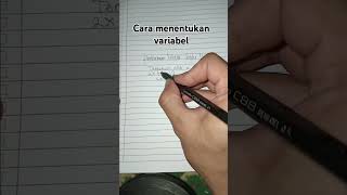 Menentukan variabel dalam persamaan linear satu variabel [upl. by Elyac]