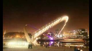 Newcastle Gateshead Millennium Bridge Tilt in Timelapse 480p [upl. by Battista440]