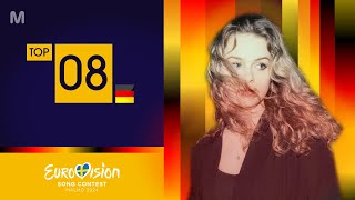 🇩🇪 Das deutsche Finale • Top 8 so far  Germany Eurovision 2024 [upl. by Bruckner]