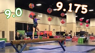 Level 4 Beam Routines Ozone Invitational 2019 [upl. by Ehrman]