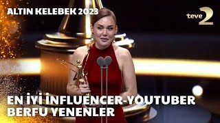 Pantene Altın Kelebek 2023 En İyi InfluencerYouTuber – Berfu Yenenler [upl. by Holsworth945]