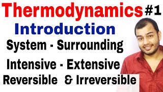 Class 11 Chapter 6  Thermodynamics Introduction  Reversible and Irreversible Process IIT JEE NEET [upl. by Marley]