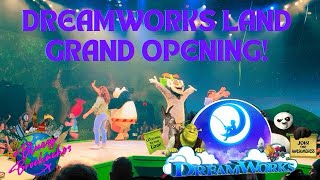 Grand Opening Of DreamWorks Land  Full Imagination Celebration Show amp Po Live [upl. by Lattimer133]