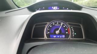 Custom 8th gen Honda Civic exl short ram intake sound in D3 R18 4 cyl auto [upl. by Gilbertson]