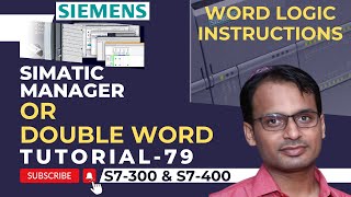 Siemens PLC Training 79  OR Double Word Logic Instruction in Siemens PLC  Word Logic Instructions [upl. by Wina]