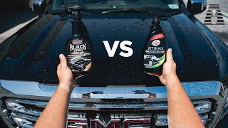 CHEAP VS EXPENSIVE SURF CITY GARAGE BLACK EDGE VS TURTLE WAX JET BLACK SPRAY WAX [upl. by Nomi206]