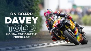 Onboard with Davey Todd  2023 Isle of Man TT Races [upl. by Yssep]