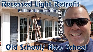 Exterior Recessed Light Upgrade  Retrofit oldschool Lightolier to new LEDs by RAB [upl. by Icam62]