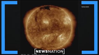 Solar storm could cause disruptions to radio GPS  NewsNation Now [upl. by Aynotel]