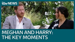 Five key moments from the Harry and Meghan interview with Oprah  ITV News [upl. by Keiryt]