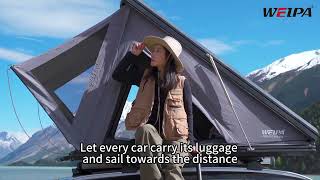 Weipa roof box luggage cargo box storage rooftop roofrack Weipa roof tent [upl. by Finnie471]