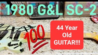 Vintage 1980 GampL SC2 AMAZING 44 YEAR OLD GUITAR CREATED BY LEO FENDER AND GEORGE FULLERTON [upl. by Blandina]