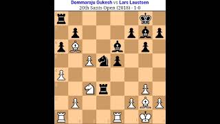 D Gukesh vs lars laustsen D Gukesh chess game All chess game Best Sacrifice of D Gukesh chess [upl. by Iddet]