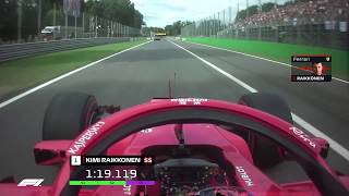 Kimi Raikkonens recordbreaking Monza Pole  2018 Italian Grand Prix [upl. by Fonsie]