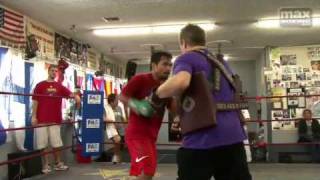 Manny Pacquiao on the mitts with Freddie Roach [upl. by Assetniuq]