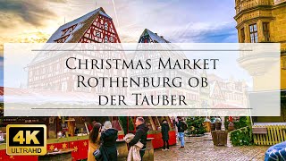 Christmas Market Rothenburg ob der Tauber Germany  Weihnachtsmarkt Rothenburg 2022 [upl. by Amelina]