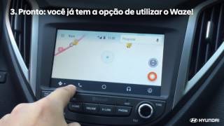 HB20 e Creta agora com Waze no Android Auto [upl. by Anigger29]