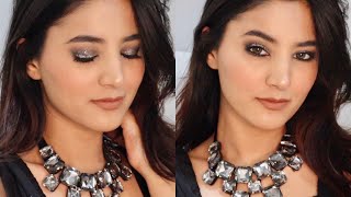 EASY BLACK SMOKEY EYES  Party Look  Somya Gupta [upl. by Ronoh]