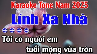 Lính Xa Nhà Karaoke  Tone Nam Karaoke Lan Anh  Beat Mới [upl. by Anoik]