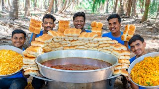 MISAL PAV  Kolhapuri Misal Pav Recipe  Street Food  Village Rasoi [upl. by Esinrahc]